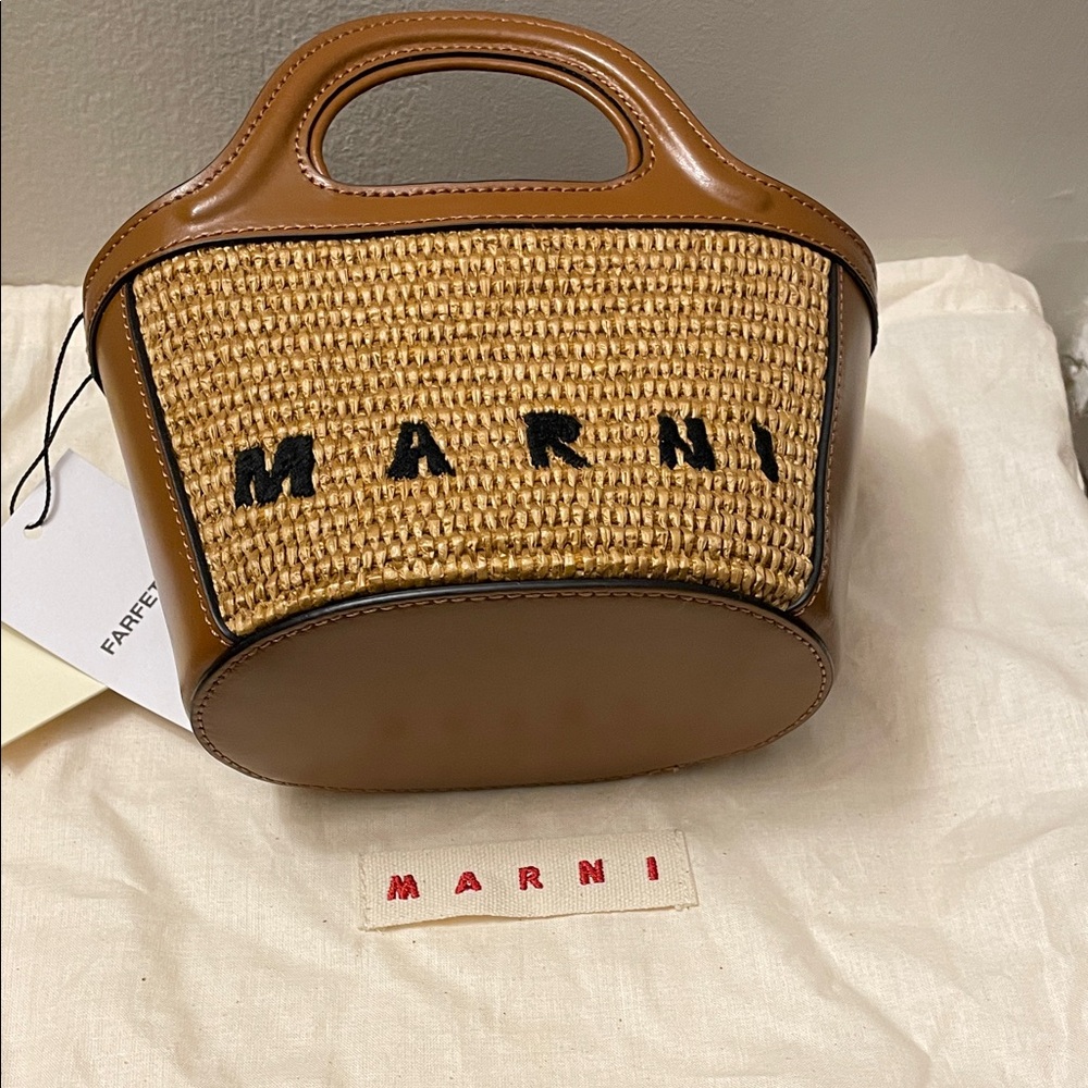 Marni Brown and Tan Mini Bag - Picture 10 of 14